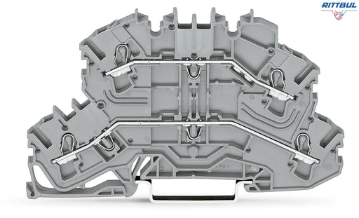 WAGO 2002-2601 Двуетажна разединена клема TOPJOB`S 2.5мм2, L/L - Rittbul