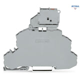 WAGO 2002-2611 Двуетажна клема с предпазител; с подвижен държач за предпазител; Екранирана клема/клема с предпазител; за миниатюрен метр. предп - Rittbul