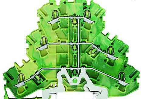WAGO 2002-3207 Триетажна клема TOPJOB`S 2.5мм2, жълто-зелена РЕ - Rittbul