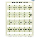 WAGO 209-602 Маркировъчна карта WSB; като карта; МАРКИРАНО; 1 ... 10 (10x); неразтегателни; Вертикално маркиране; тип закрепване чрез закопча - Rittbul