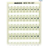 WAGO 209-602 Маркировъчна карта WSB; като карта; МАРКИРАНО; 1 ... 10 (10x); неразтегателни; Вертикално маркиране; тип закрепване чрез закопча - Rittbul