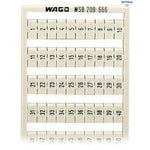 WAGO 209-666 Маркировъчна карта WSB; като карта; МАРКИРАНО; 1 ... 50 (2x); неразтегателни; Вертикално маркиране; тип закрепване чрез закопчав - Rittbul
