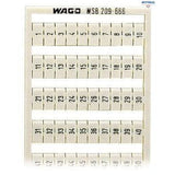WAGO 209-666 Маркировъчна карта WSB; като карта; МАРКИРАНО; 1 ... 50 (2x); неразтегателни; Вертикално маркиране; тип закрепване чрез закопчав - Rittbul