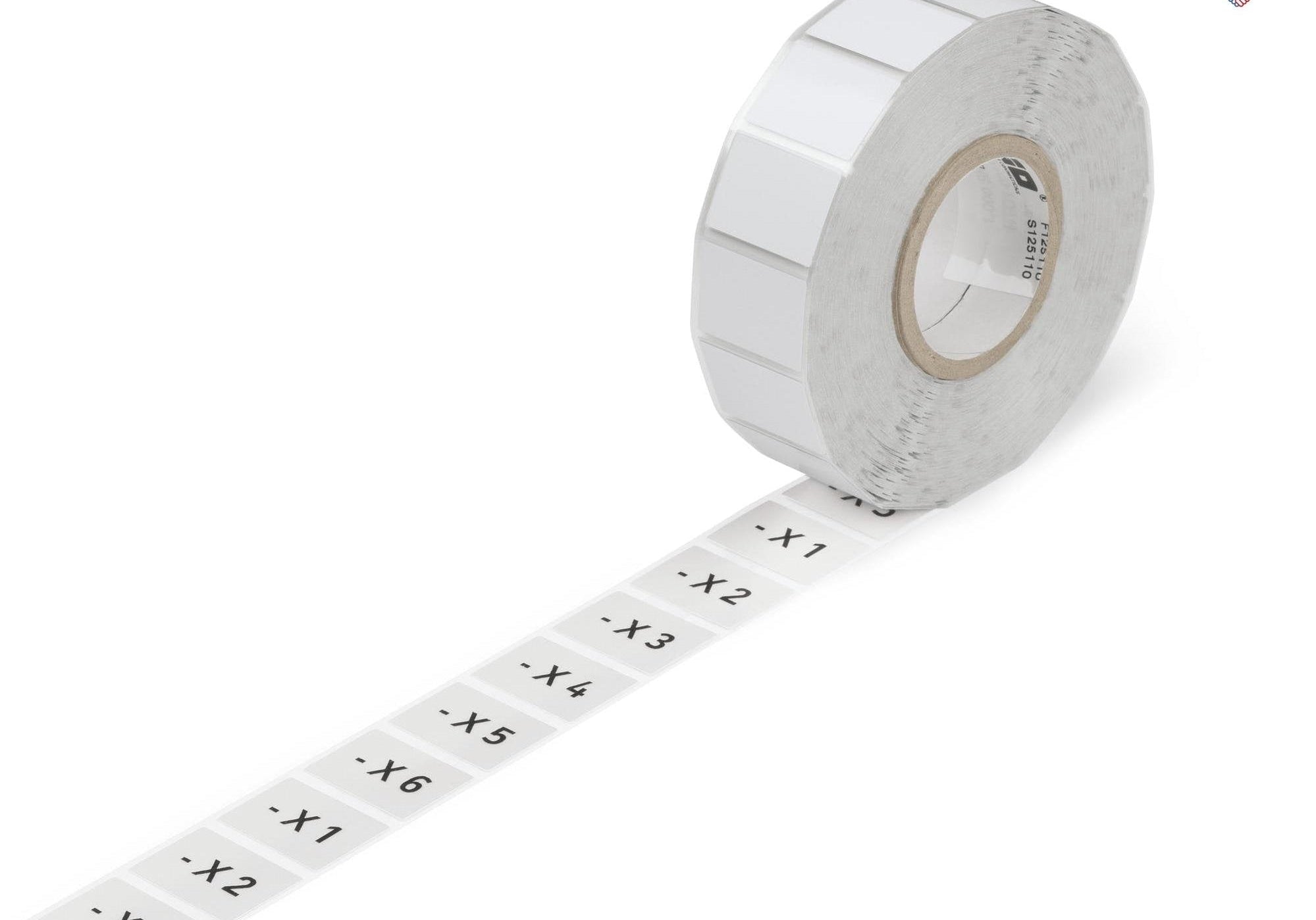 WAGO 210-858 Етикет за бутон (за Siemens), с гумено покритие, без лепило, 22,0 x 22,0 mm, сребърен, 1 000 бр./ ролка - Rittbul