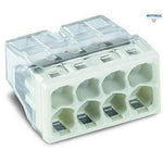 WAGO 2273-208 : Разклонителна Клема за твърд проводник, 8 проводна, сива, 0,5-2,5 mm2 (50 броя в опаковка) - Rittbul