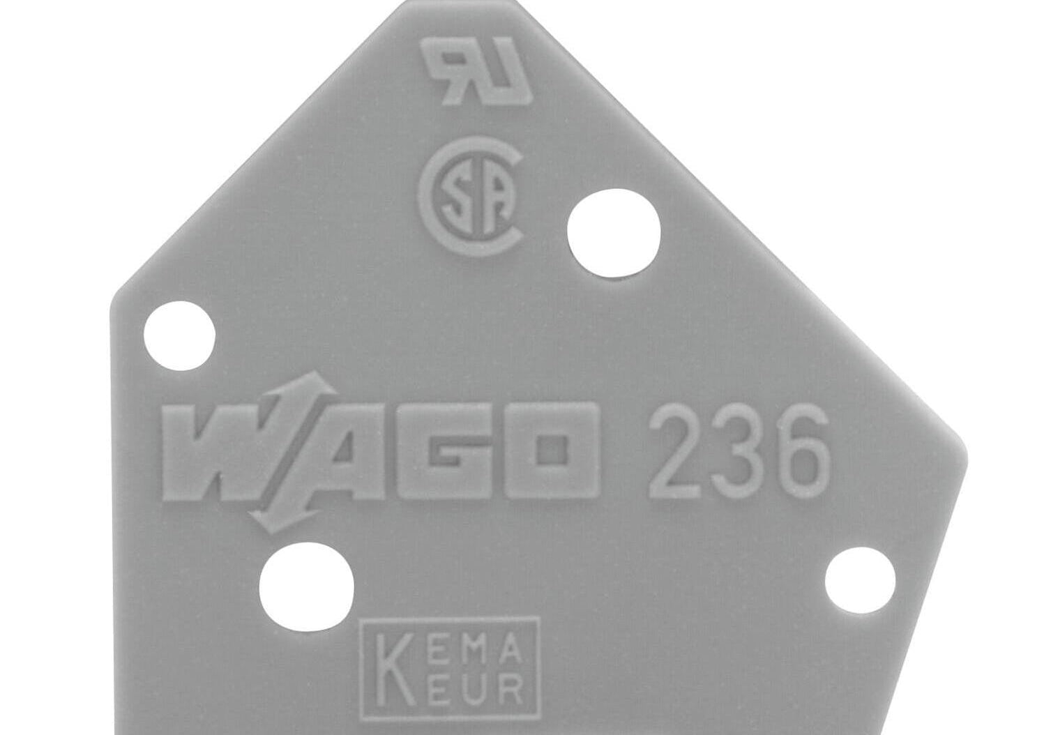 WAGO 236-100 End plate - Rittbul