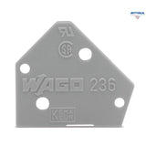 WAGO 236-100 End plate - Rittbul