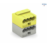 WAGO 243-212 4-conductor modular PCB connector; for individual solder pins; for KNX; 0.8 mm O; Pin spacing 5.75 mm; 2-pole; light gray/yellow - Rittbul