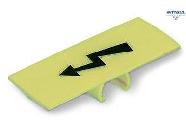 WAGO 285-1177 Protective warning marker; with high-voltage symbol, black - Rittbul
