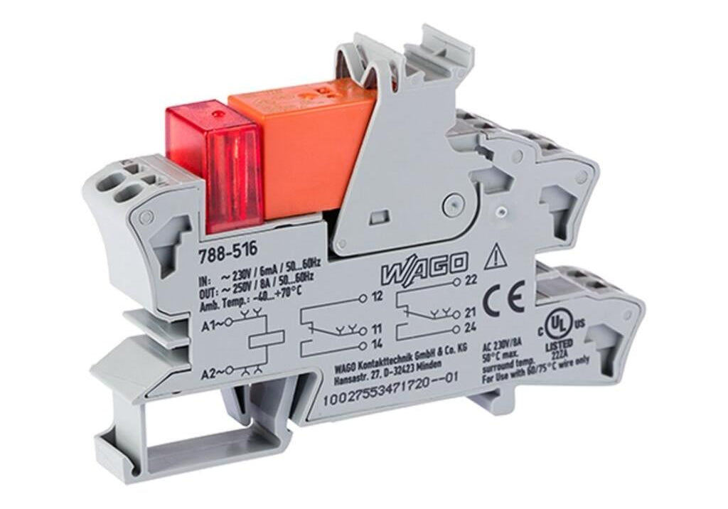 WAGO 788-516 Миниатюрно реле 2СО 2x8A 230VAC - Rittbul
