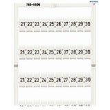 WAGO 793-5504 Маркировка 21-30 (10Х), карта/1/ - Rittbul