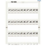 WAGO 793-5506 Маркировка 41-50 (10Х), карта/1/ - Rittbul