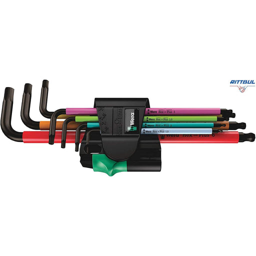 WERA 05022534001 Комплект шестограми Multicolour Magnetic (7 бр.) - Rittbul