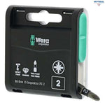 WERA 05057763001 Битове в Bit-Box 15 Impaktor PZ2 х 25 мм (15 бр. в опак.) - Rittbul