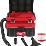 Акумулаторна мокрo-сухa прахосмукачка Milwaukee PACKOUT M18FPOVCL-0 Solo - 18 V, 7.0 л., 1416 л/мин
