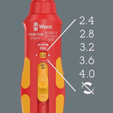 Динамометрична отвертка Wera VDE Kraftform Safe-Torque 0.4/0.8/1.2/1.6/2.0 Nm
