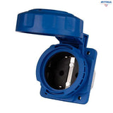 Индустриален контакт шуко за вграждане ETI 004482126 EEH 16 S 16A 230V IP67