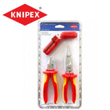 KNIPEX  00 31 30 BK V01 Комплект инструменти за електо инсталации (3 части)