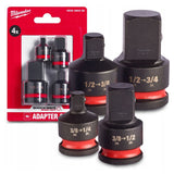 Комплект адаптори ударни (4 части) MILWAUKEE 4932480356
