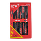 Комплект отвертки VDE 1000V MILWAUKEE 4932478739 SLIM с фазомер, PH Set (7 части)
