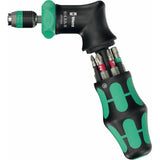 Отвертка-ръкохватка с тресчотка и битове Wera Kraftform Kompakt Pistol RA-R 1  - 05051535001
