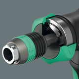 Отвертка-ръкохватка с тресчотка и битове Wera Kraftform Kompakt Pistol RA-R 1 - в калъф с 6 бита