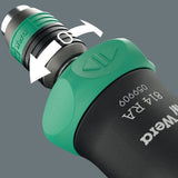 Отвертка-ръкохватка с тресчотка и битове Wera Kraftform Kompakt Pistol RA-R 1 - в калъф с 6 бита