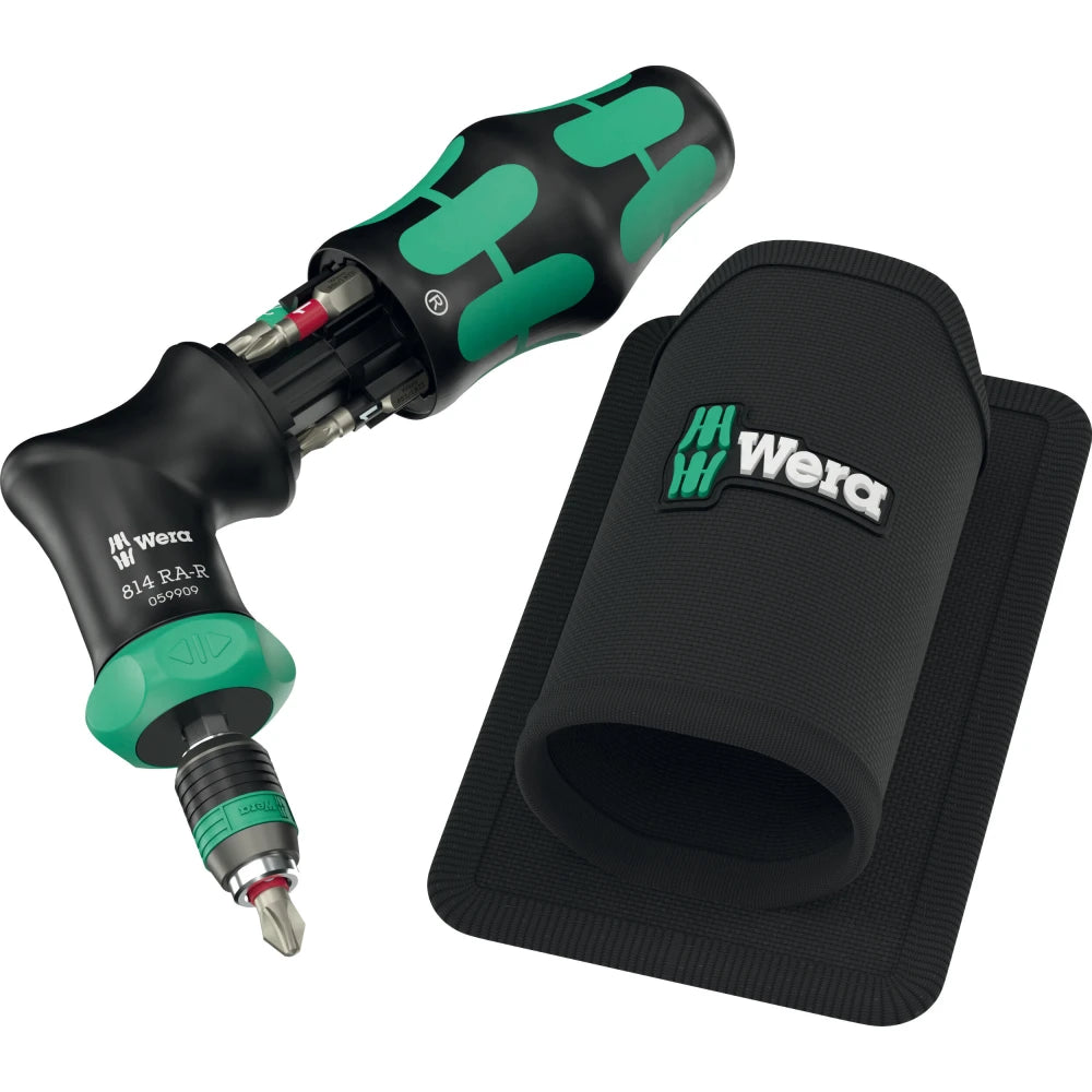 Отвертка-ръкохватка с тресчотка и битове Wera Kraftform Kompakt Pistol RA-R 1  - 05051535001