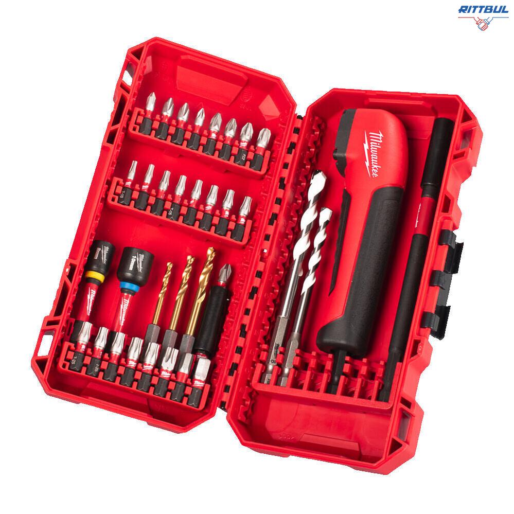 Комплект ъглова приставка с битове и свредла MILWAUKEE 4932493653 S/Bit