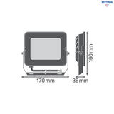 LED Прожектор Ledvance Floodlight Compact Black -  50W 5000lm 6500K черен корпус 4058075574939