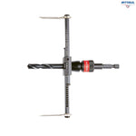 Приставка за пробиване на отвори в гипсокартон, регулируема ф51-178мм