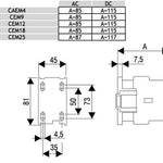 Моторен контактор ETI 004643123 CEM12