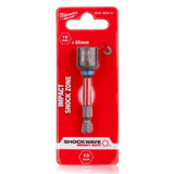Вложка ударна Impact 1/4" HEX, 10 мм х 65 мм, магнитна MILWAUKEE 4932492441