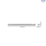 Индустриално LED осветително тяло LEDVANCE ECO DP 1200 TH 4058075463868 - 42W 4000K IP65 GY