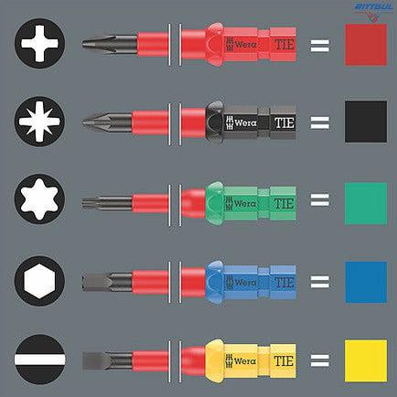 WERA 05006601001 Комплект ръкохватка с изолирани накрайници VDE 7 Universal 2 TIE (7 части)