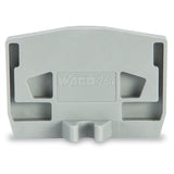 WAGO 264-361 Крайна капачка с фиксиращ фланец 4 mm сива