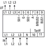 Електромер WAGO 879-3020 за директно свързване; 65A; 3x230/400V; 50Hz; Modbus® и M-Bus; 2 x S0 interface; 4PS