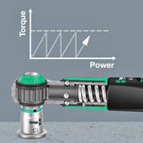 WERA 05075830001 Динамомeтричен ключ Safe-Torque A 1 с тресчотка и вложки 1/4", 2 - 12 Nm (10 части)