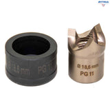 ALFRA 01603 Щемпел и матрица TriCut+ PG 11 - Rittbul