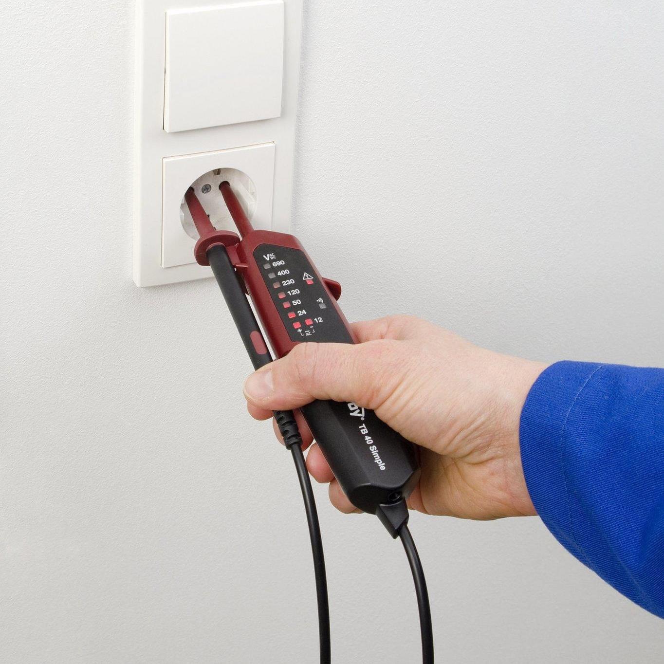 Testboy 40 Simple Двуполюсен тестер на напрежение Testboy 40 Simple с LED индикация - Rittbul