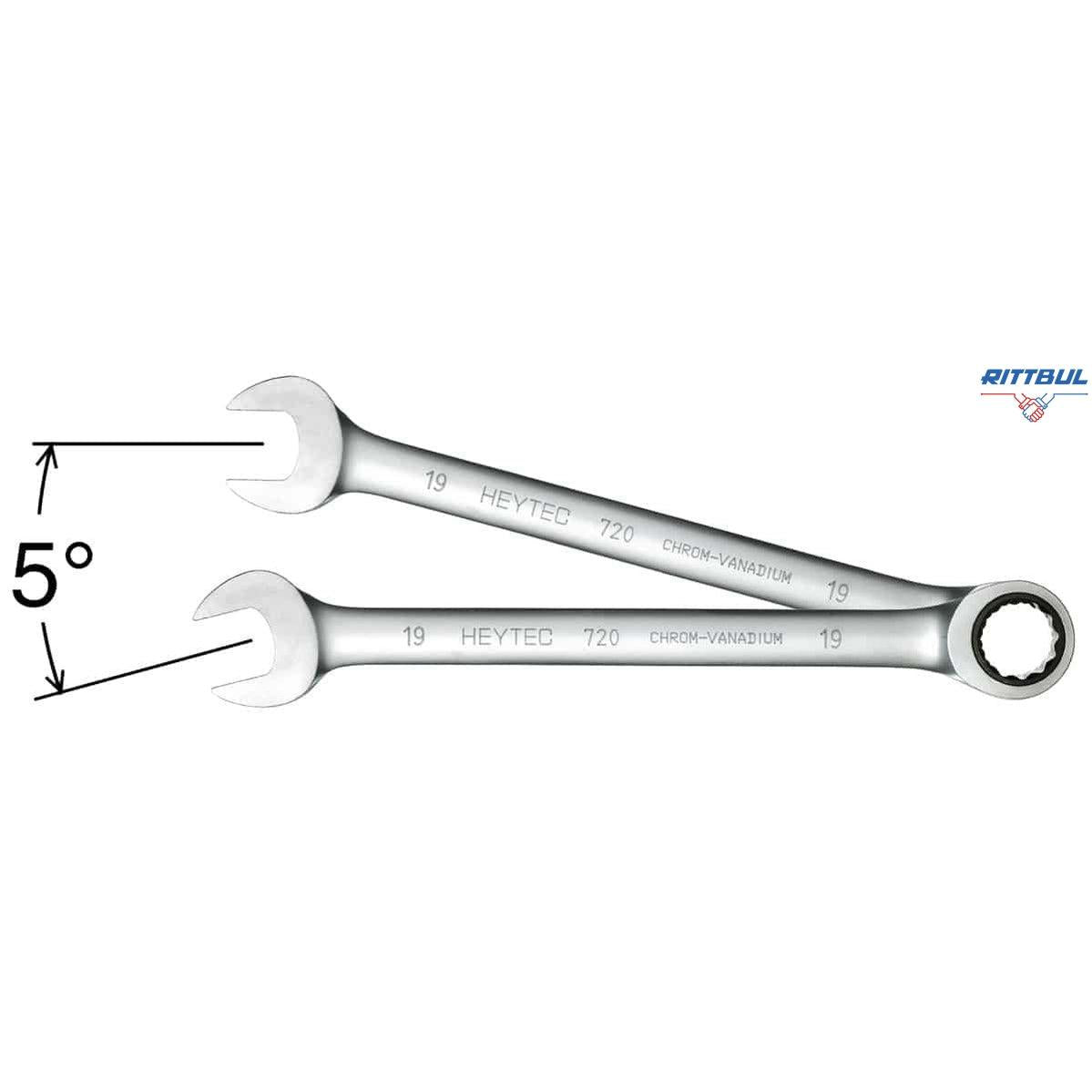 HEYTEC 50720014080 Звездогаечен ключ с тресчотка 14 мм - Rittbul