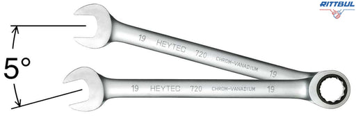 HEYTEC 50720014080 Звездогаечен ключ с тресчотка 14 мм - Rittbul