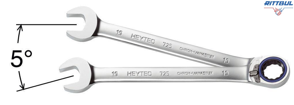 HEYTEC 50725010080 Звездогаечен ключ 10 мм с тресчотка, с палец - Rittbul