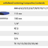 HEYTEC 50829301983 Комплект инструменти с тресчотка 1/4“ - 25 части