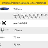 HEYTEC 50840301583 Комплект инструменти с тресчотка 3/8“ - 23 части - Rittbul