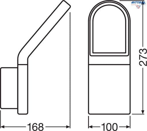 LEDVANCE 4058075075016 O FACADE IND RD 13W/3000K GY IP54 LEDV - Rittbul