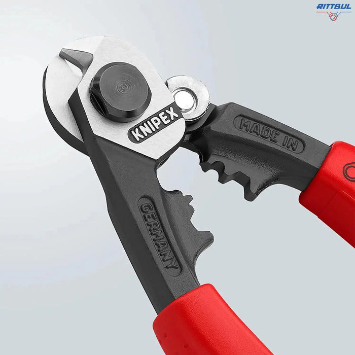 KNIPEX 95 62 190 Ножица за стоманени въжета, 190 мм, 2-К ръкохватка