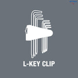 WERA 05024450001 Комплект Torx ключове BlackLaser HF, дълги - TX 8-40