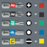 WERA 05008874001 Ръкохватка Kraftform Kompakt Stubby с битове (7 части)