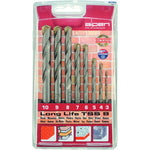 ALPEN 700108100 К-кт свредла за бетон Long Life 3.0-10.0 мм х 1.0 мм (8 части) - Rittbul
